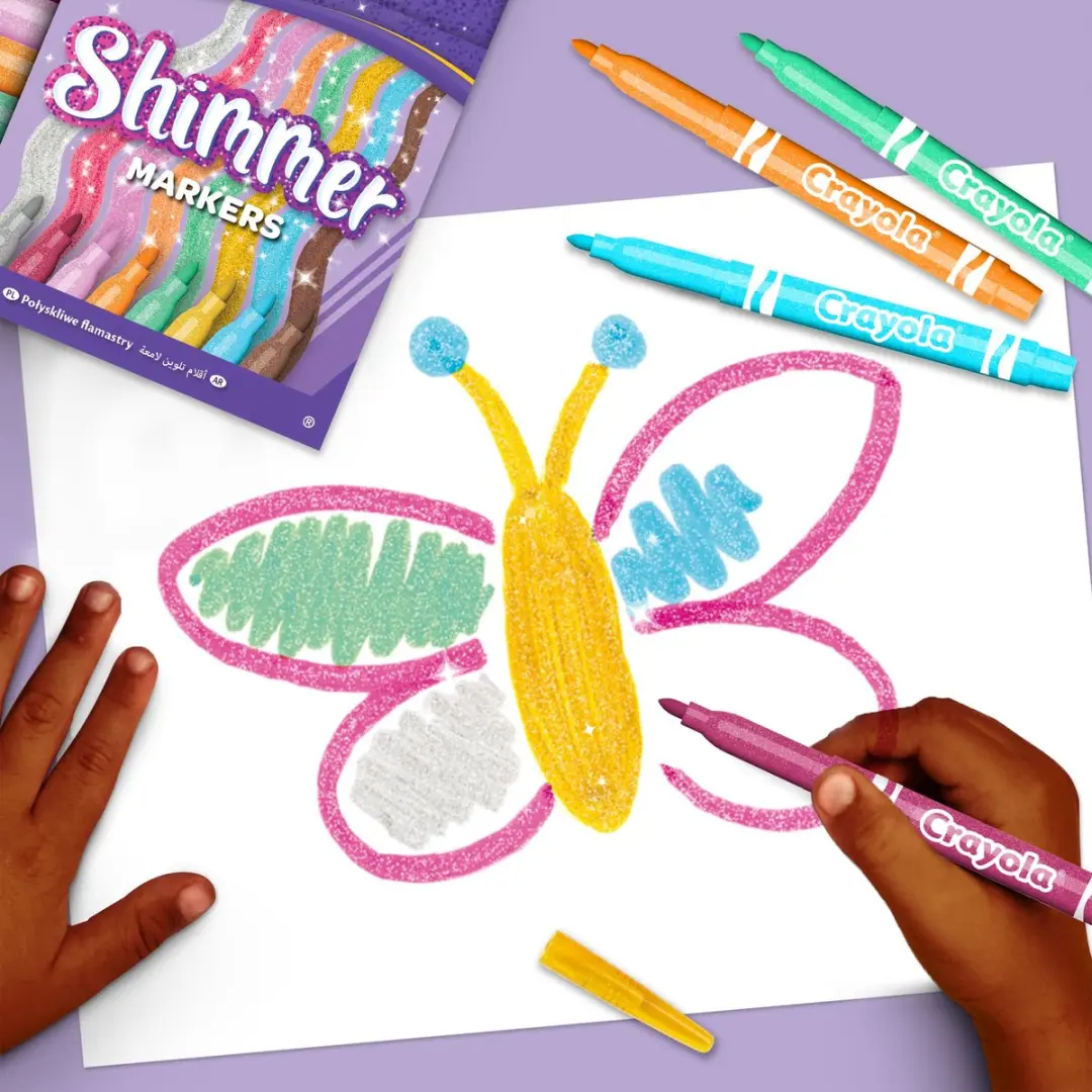 Crayola Glitterstiften - 8 Stuks - Veelkleurig
