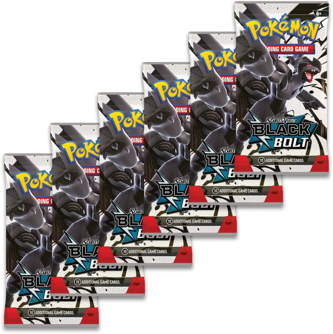 Pokémon TCG Scarlet & Violet Black Bolt Booster Bundle - 6 Booster Packs - Engels