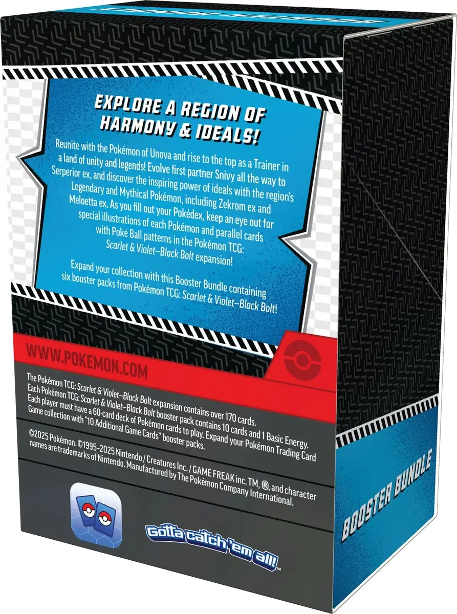 Pokémon TCG Scarlet & Violet Black Bolt Booster Bundle - 6 Booster Packs - Engels