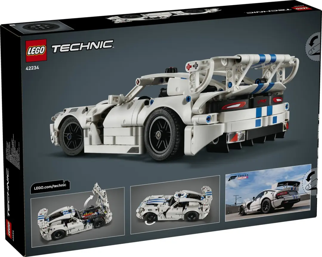 LEGO Technic Dodge Viper GTS-R 42234 - 805 Stukken - afbeelding 6 van 6