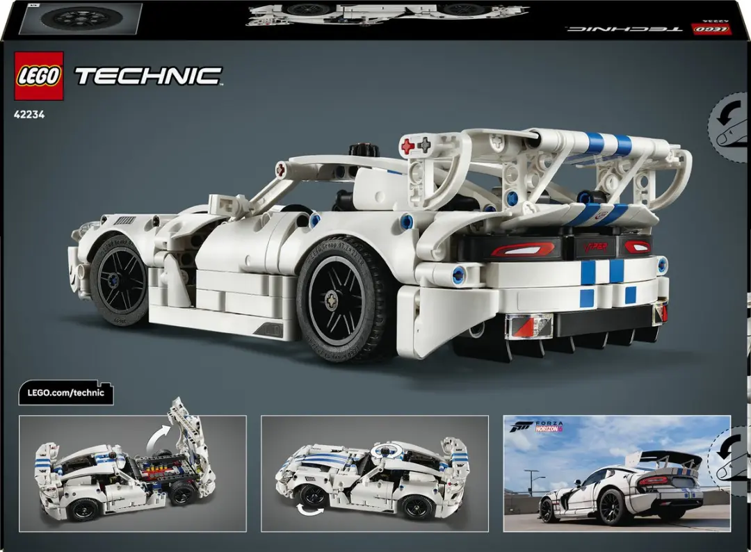LEGO Technic Dodge Viper GTS-R 42234 - 805 Stukken