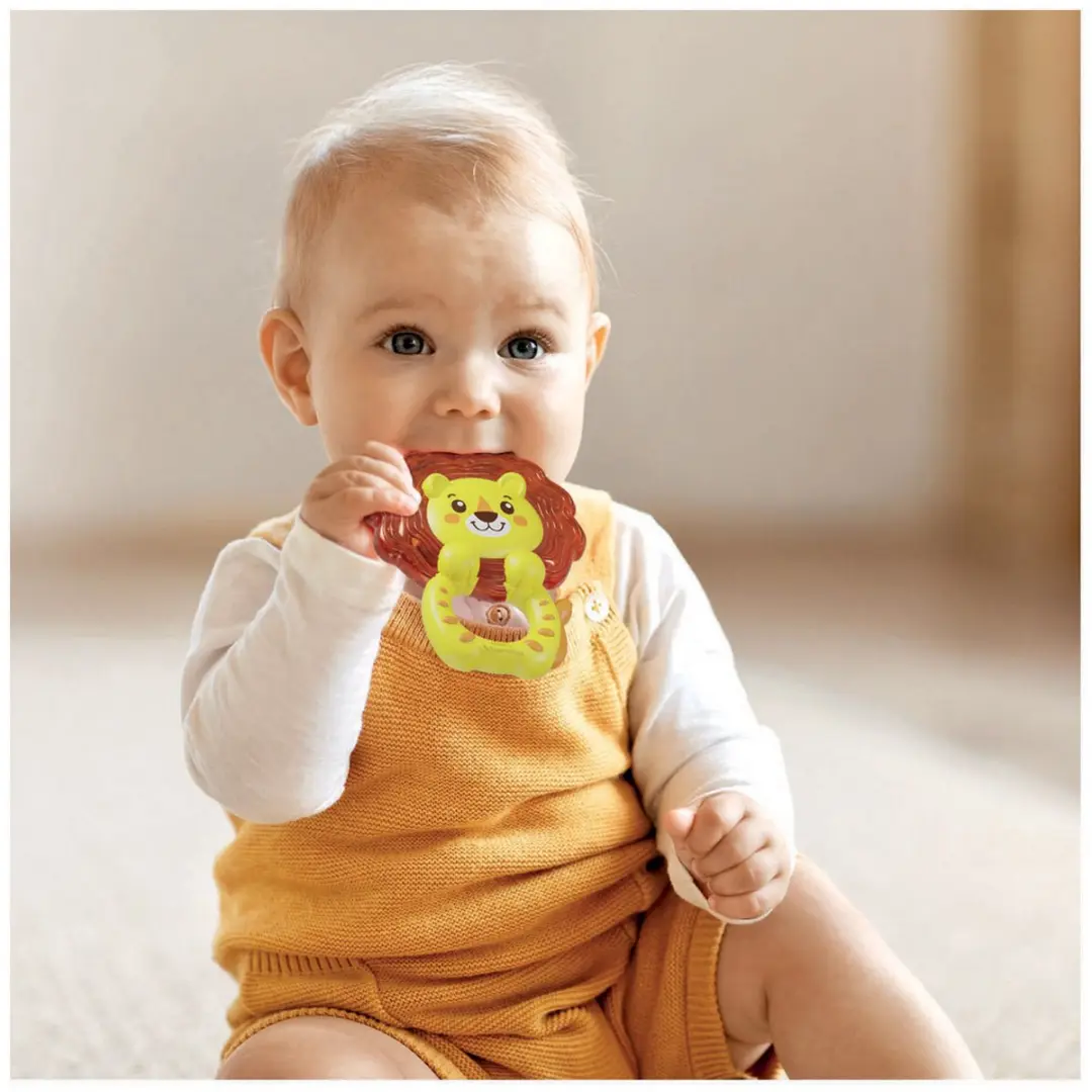 Clementoni Baby Koelbijtring Leeuw - Multikleur