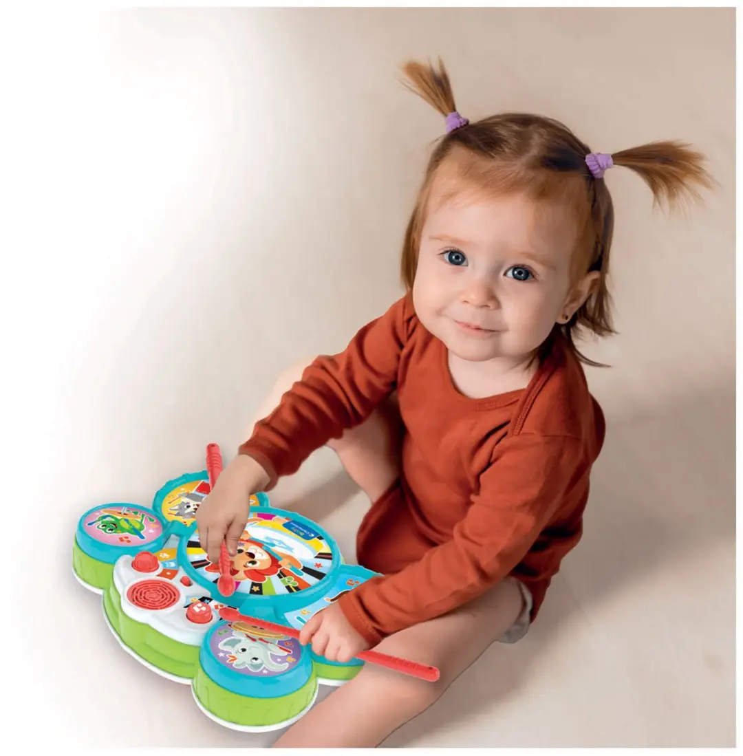 Clementoni Baby Drumset Dieren - Meerkleurig