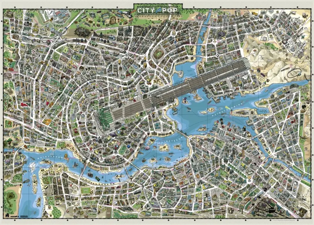 Heye Puzzel City of Pop 2000 Stuks