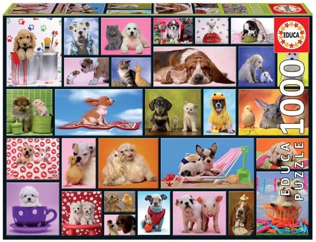 Educa Grappige Dieren Puzzel 1000 Stuks - Meerkleurig