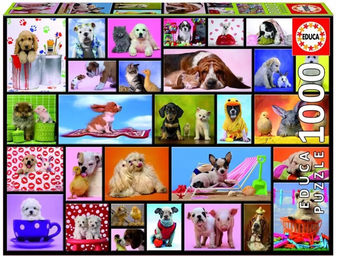 Educa Grappige Dieren Puzzel 1000 Stuks - Meerkleurig