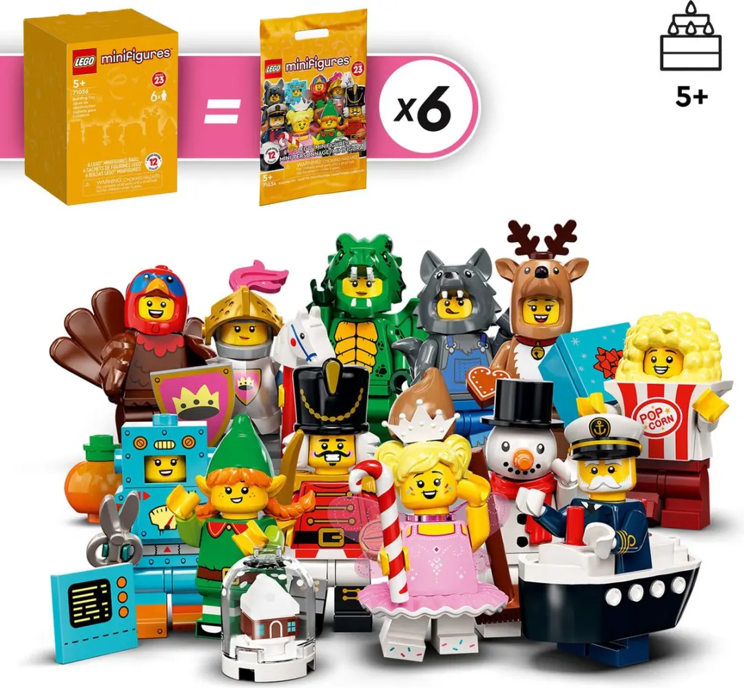LEGO Minifiguren Serie 23 71036 - 6 Stuks - Multikleur - afbeelding 2 van 6