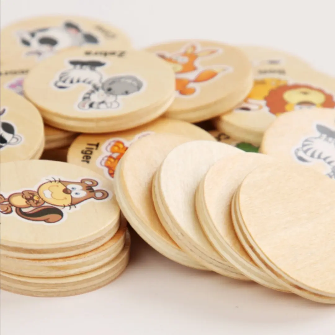 Wooden Toys Houten Memoryspel 20-delig - Dieren