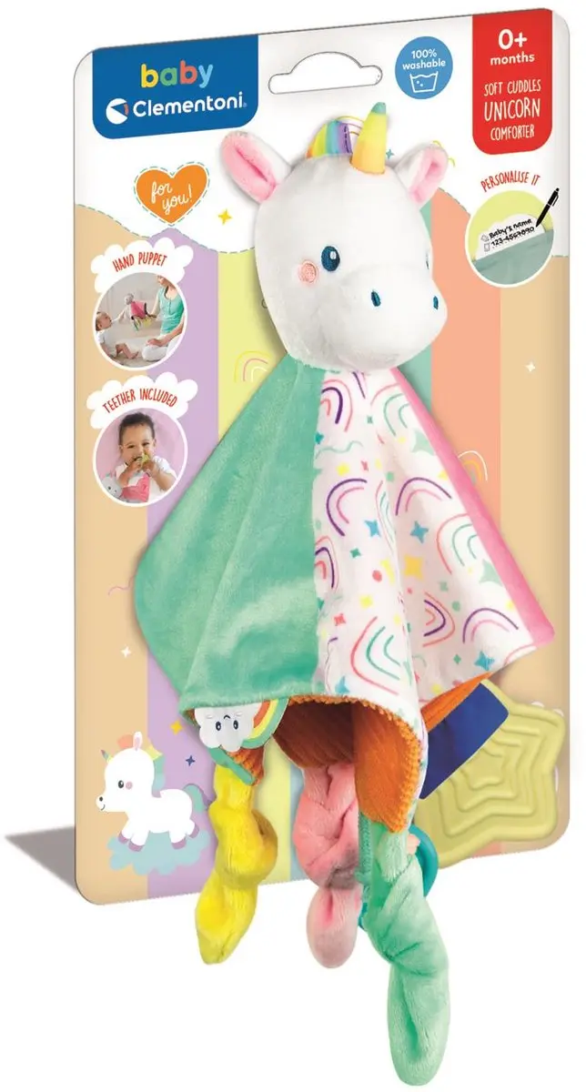Clementoni Baby Comforter Eenhoorn Multikleur