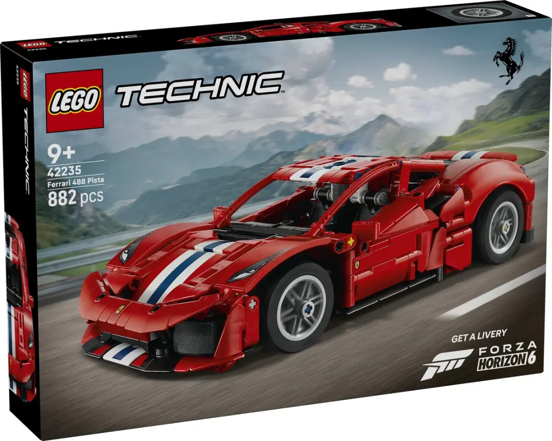 LEGO Technic Ferrari 488 PISTA 42235 - 882 Stukken - afbeelding 6 van 6