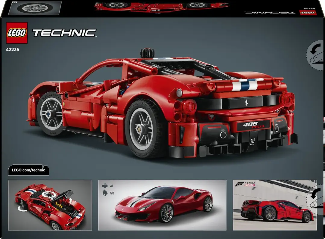 LEGO Technic Ferrari 488 PISTA 42235 - 882 Stukken