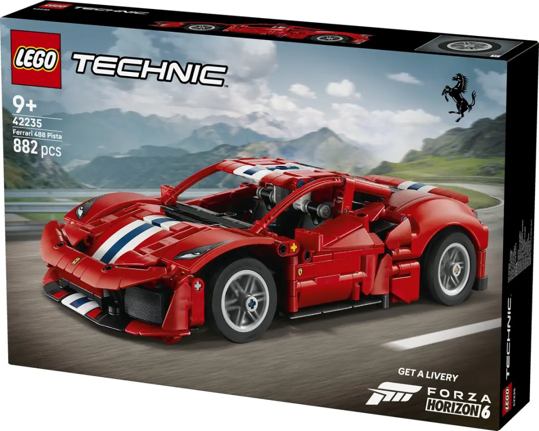 LEGO Technic Ferrari 488 PISTA 42235 - 882 Stukken