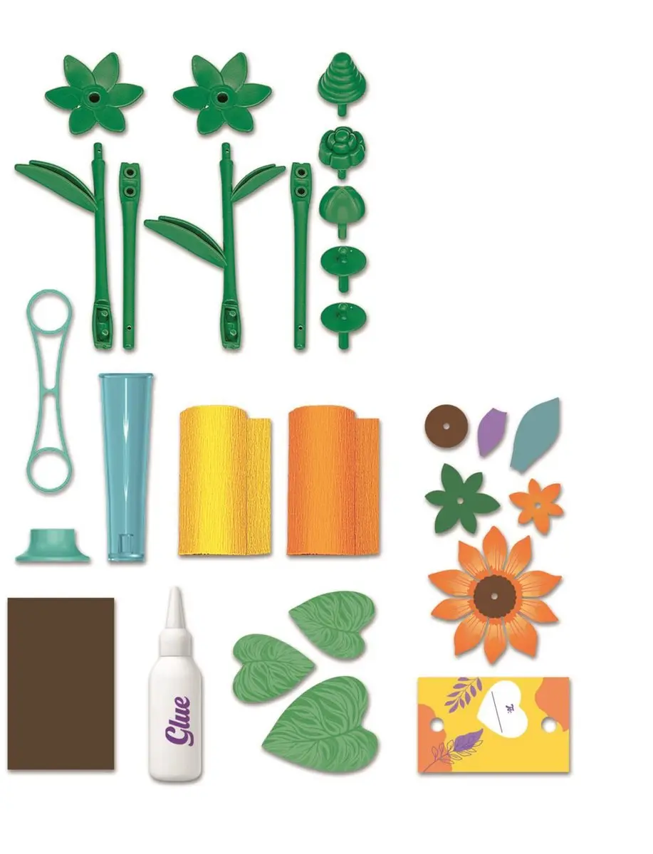 Clementoni Art & Craft Create Your Flowers Zonnebloem - Creatief Speelgoed - Multi kleuren