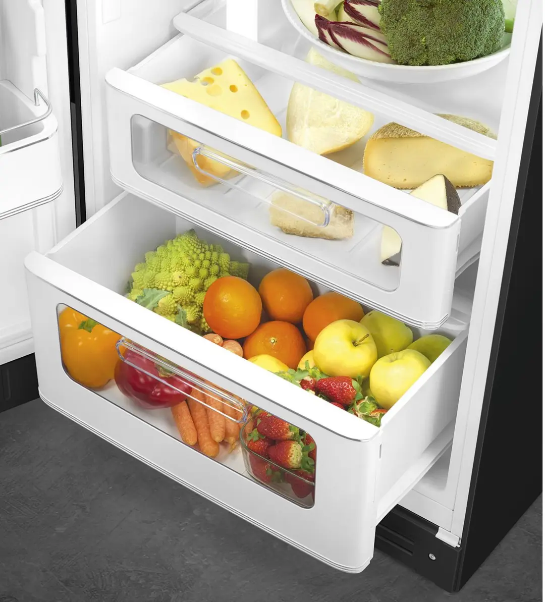 Smeg FAB30LBL6 Koel-Vriescombinatie 294L - Zwart - afbeelding 6 van 6