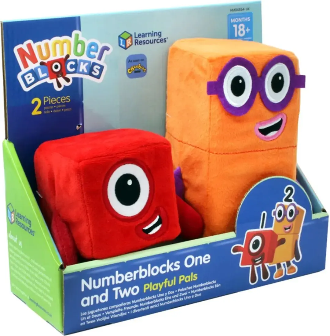 Learning Resources Primary Science Maskotjes Set Blok Cijfers 1 en 2 HM94554-UK