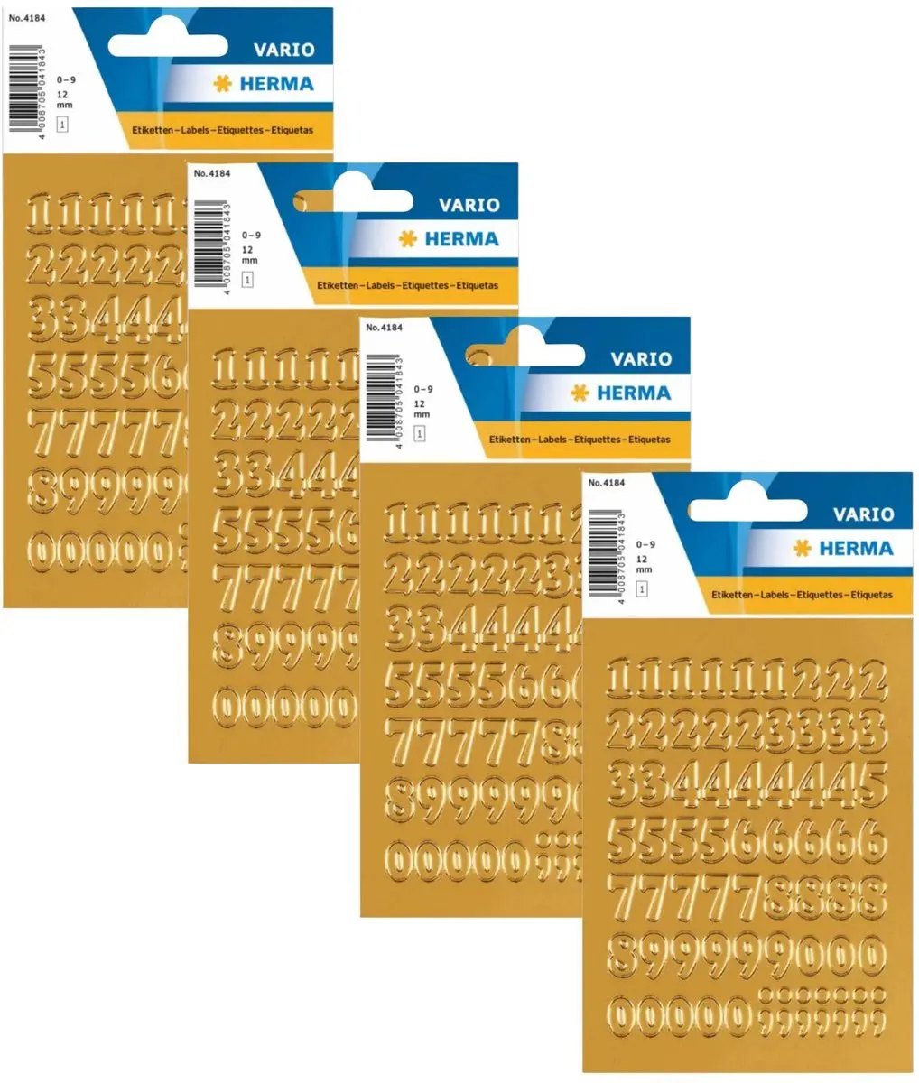 Herma Stickervel Nummers 0-9