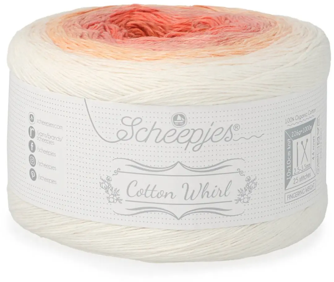 Scheepjes Cotton Whirl 736 Cinderlight - 1 Stuk