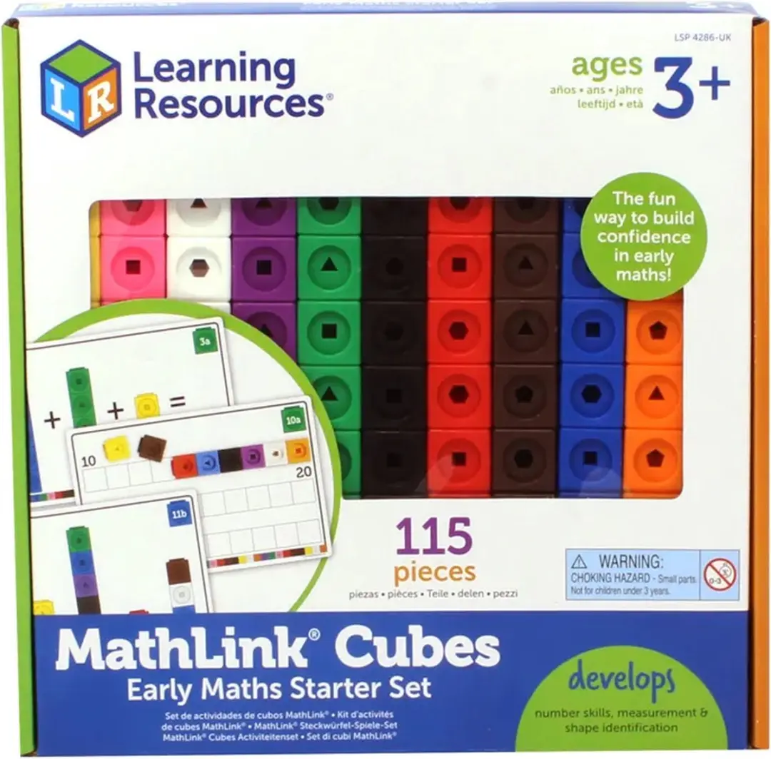 Learning Resources MathLink Cubes 100 Stuks - Reken Speelgoed