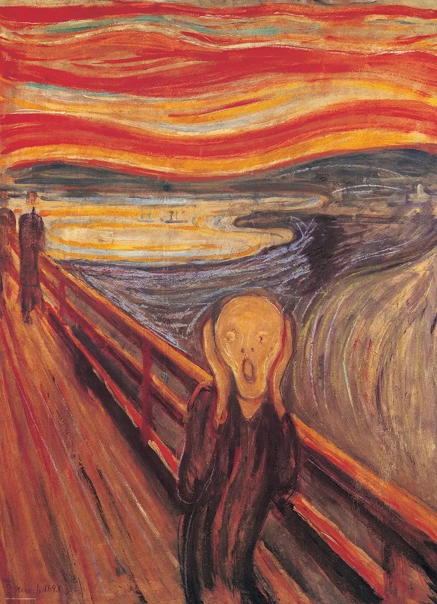Eurographics De Schreeuw Edvard Munch Legpuzzel 1000 Stuks - 48x68cm - Meerkleurig