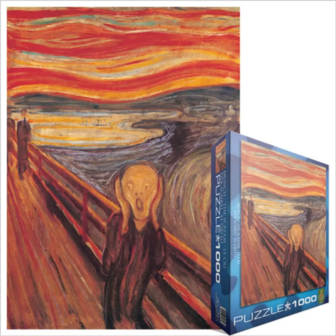 Eurographics De Schreeuw Edvard Munch Legpuzzel 1000 Stuks - 48x68cm - Meerkleurig