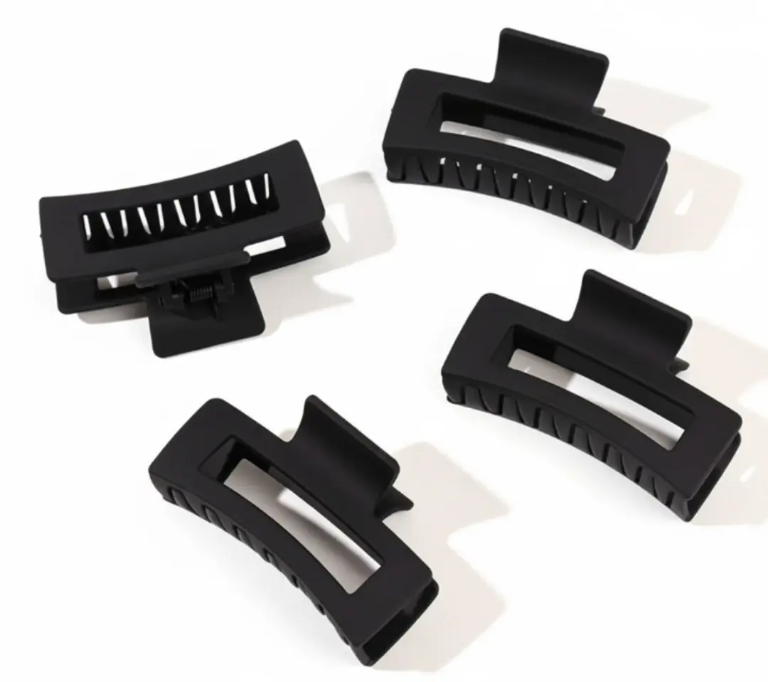 NuveX Mat Zwart Haarclipset
