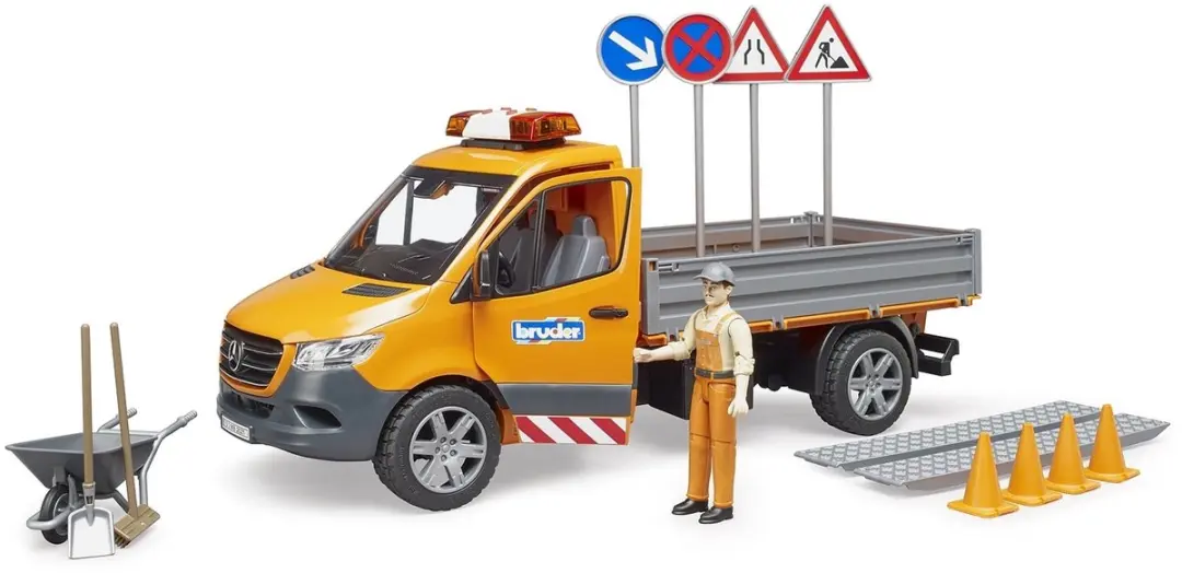 Bruder Mercedes-Benz Sprinter Wegenbouw - Licht & Geluid - Multi
