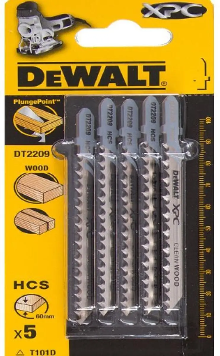 DeWalt DT2209 Decoupeerzaagbladen Hout