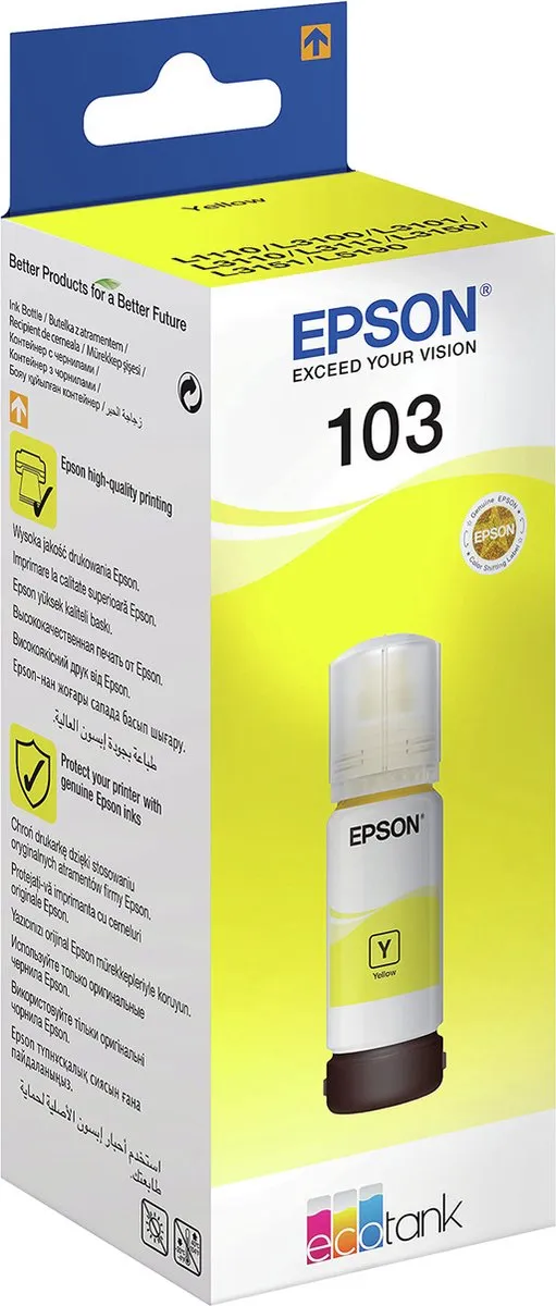 Epson Ecotank C13T00S44A Geel Inktcartridge - 1 Stuks