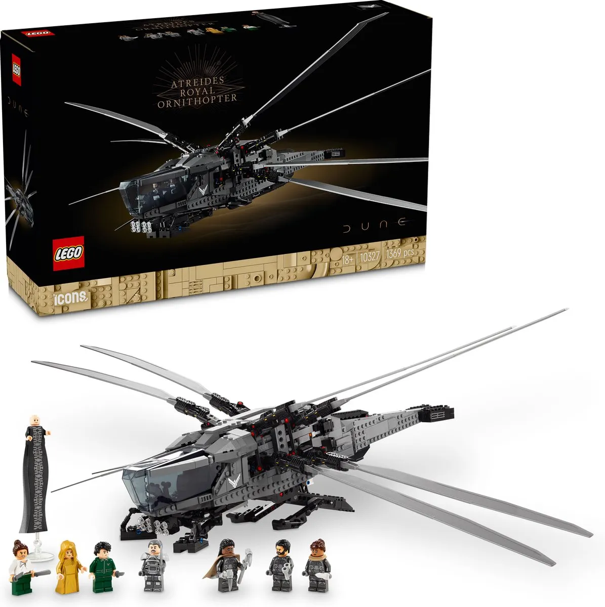 LEGO Icons Dune Atreides Royal Ornithopter 10327 - 1369 Stukken