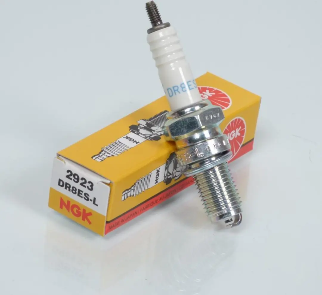 NGK Bougie DR8ES-L 2923 Suzuki 125 DR SJ - Blanc
