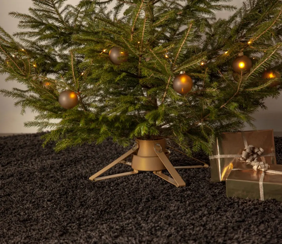 Star Trading Vinga Houten Kandelaar - 5 LED Kaarsen Grijs 50cm