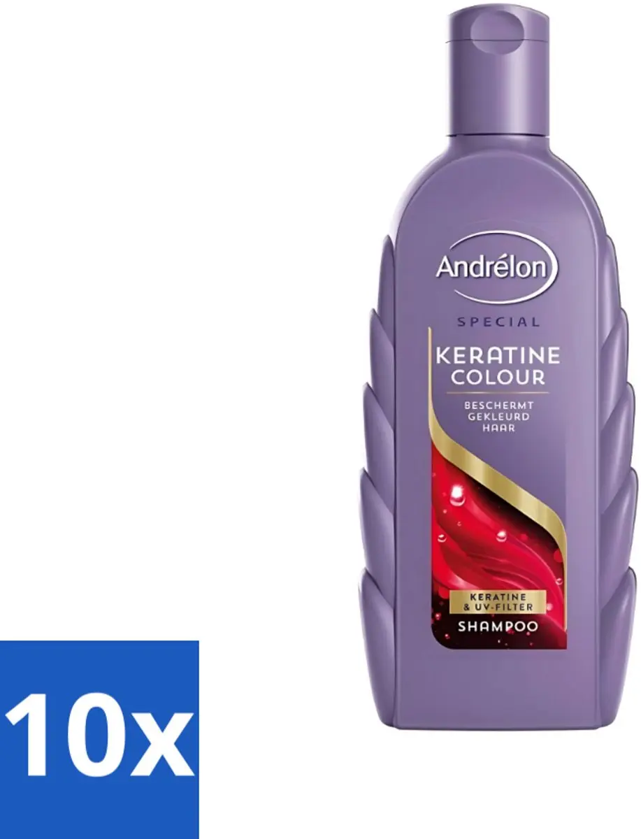 Andrélon Keratine Colour Shampoo 300ml - 10 Stuks