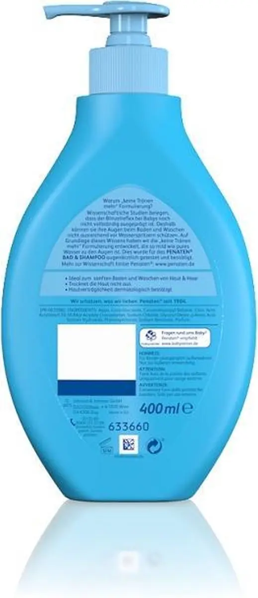 Penaten 7741854 Babyshampoo 2-in-1 Hair & Body 400ml