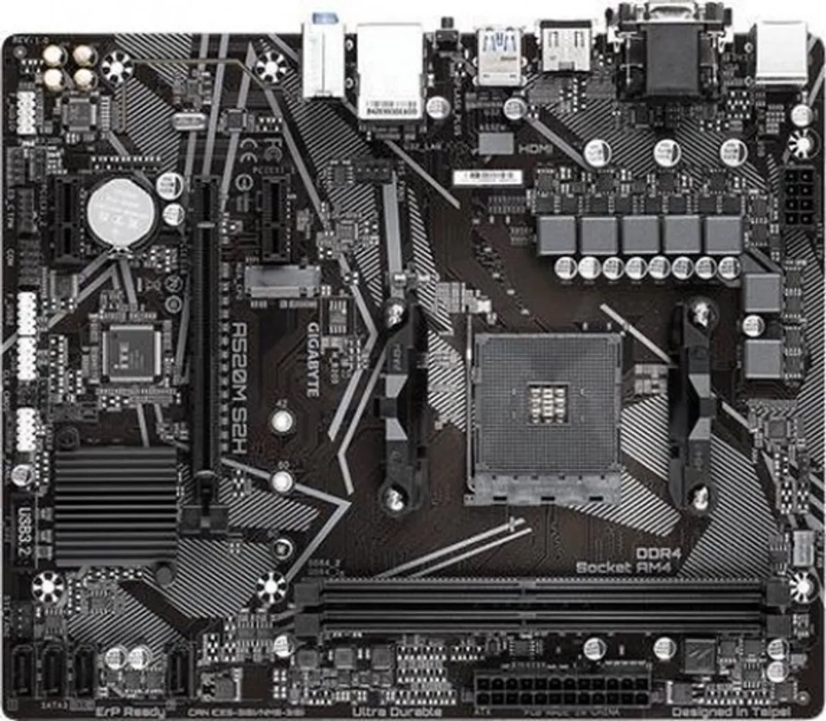 Gigabyte A520M S2H AM4 Moederbord - mATX - afbeelding 6 van 6