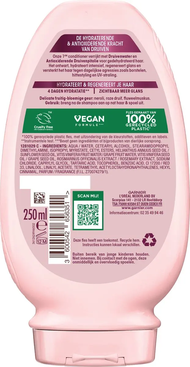 Garnier Loving Blends Conditioner Druif Hydratatie 250ml - 6 Stuks