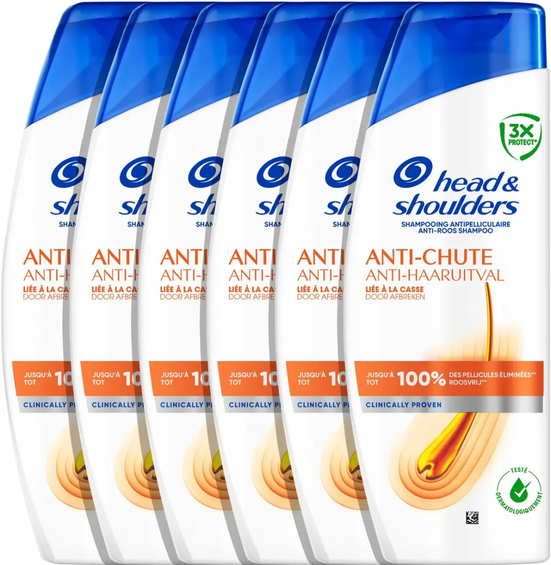 Head & Shoulders Anti-haaruitval Shampoo 6x250ml