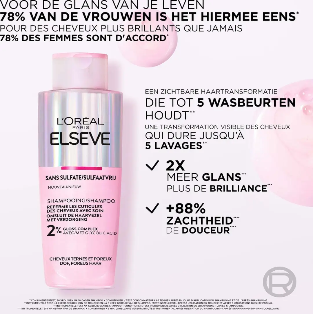 L'Oréal Paris Elseve Glycolic Gloss Shampoo 200ml