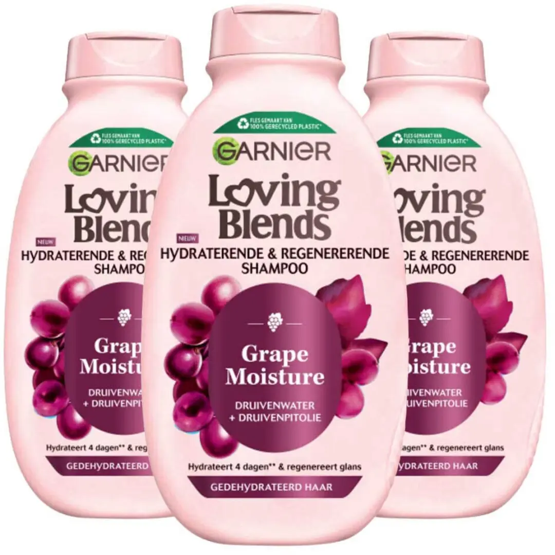 Garnier Loving Blends Druiven Hydraterende Shampoo 3x300ml