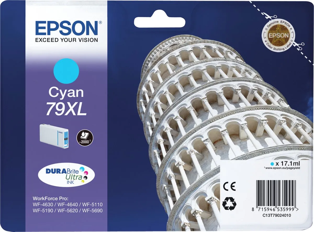 Epson 79XL Cyaan Inktcartridge