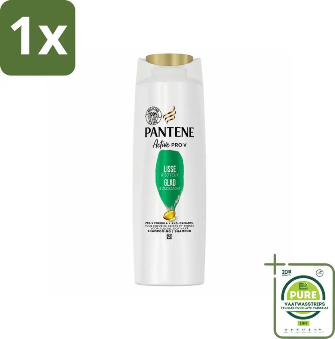Pantene Shampoo Glad & Zijdezacht 225ml