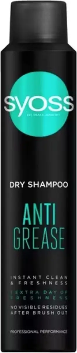 SYOSS Droogshampoo Anti Grease 200ml
