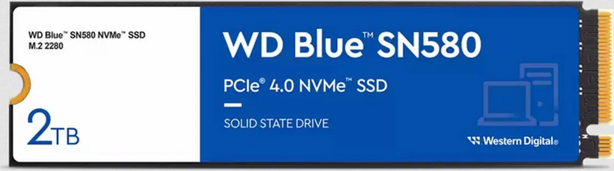 Western Digital Blue SN580 WDS200T3B0E SSD - 2TB - afbeelding 6 van 6