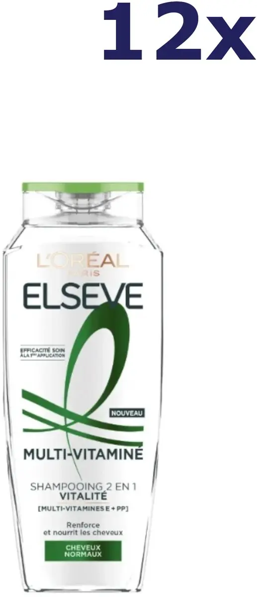 L'Oréal Paris Elseve Multi-Vitamin Vitality Shampoo 3600ml