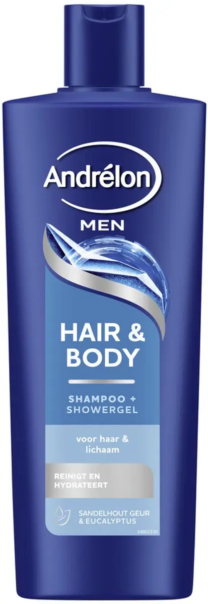 Andrélon Shampoo Hair & Body for Men 400ml