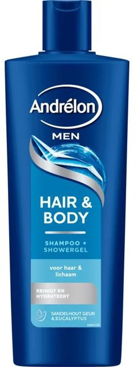 Andrélon Shampoo Hair & Body for Men 400ml