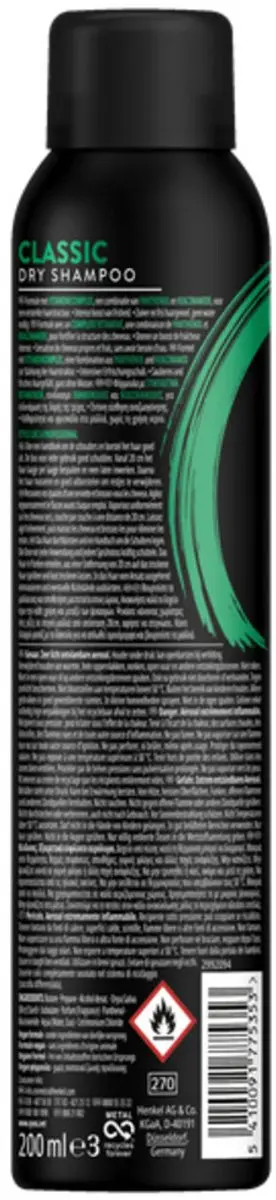 SYOSS AntiGrease Droogshampoo 200ml