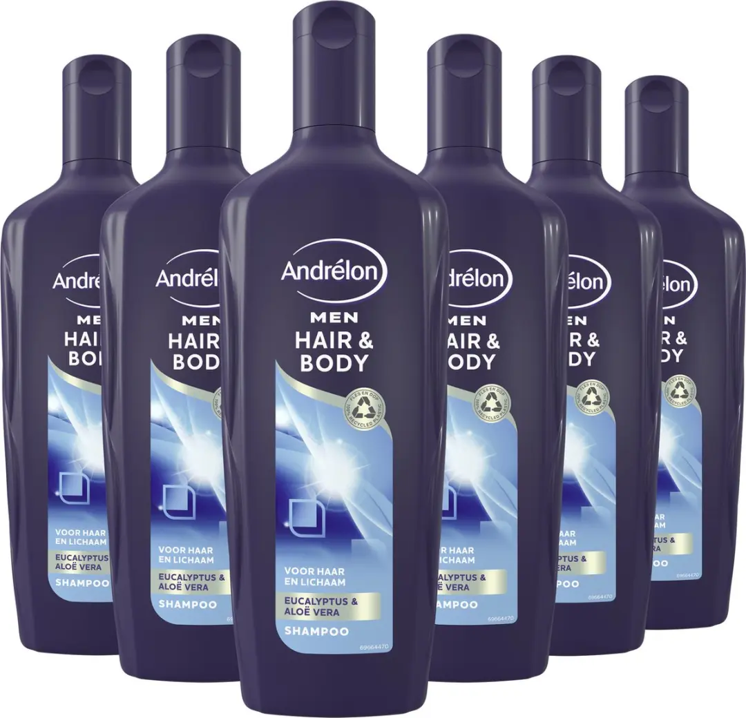 Andrélon Men Hair & Body Shampoo 6x300ml