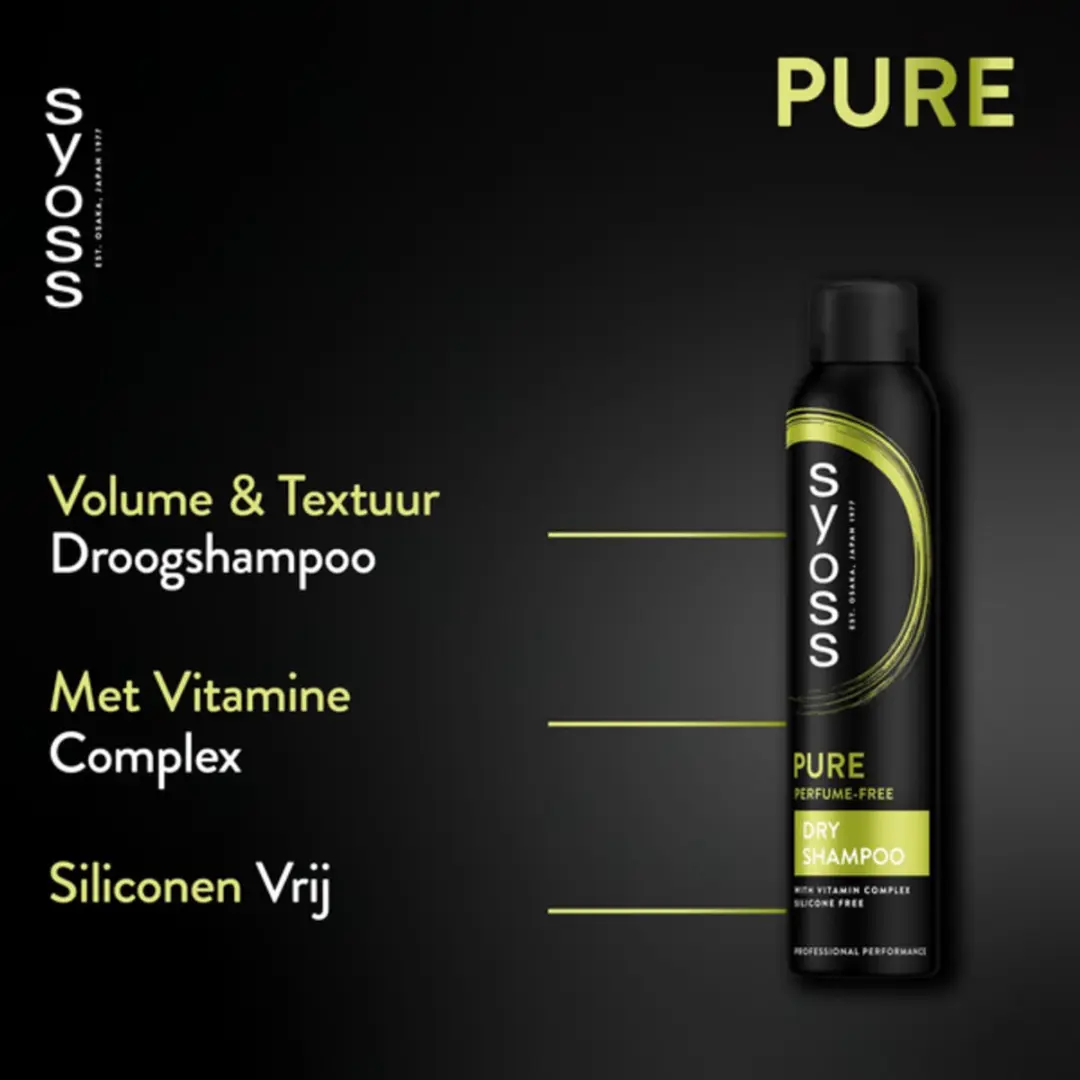 SYOSS Pure Fresh Droogshampoo 200ml - 20 Stuks