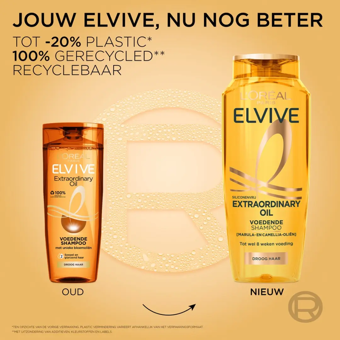 L'Oréal Paris Elvive Extraordinary Oil Shampoo Navulverpakking 5x250ml