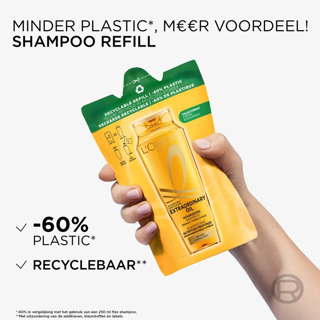 L'Oréal Paris Elvive Extraordinary Oil Shampoo Navulverpakking 5x250ml